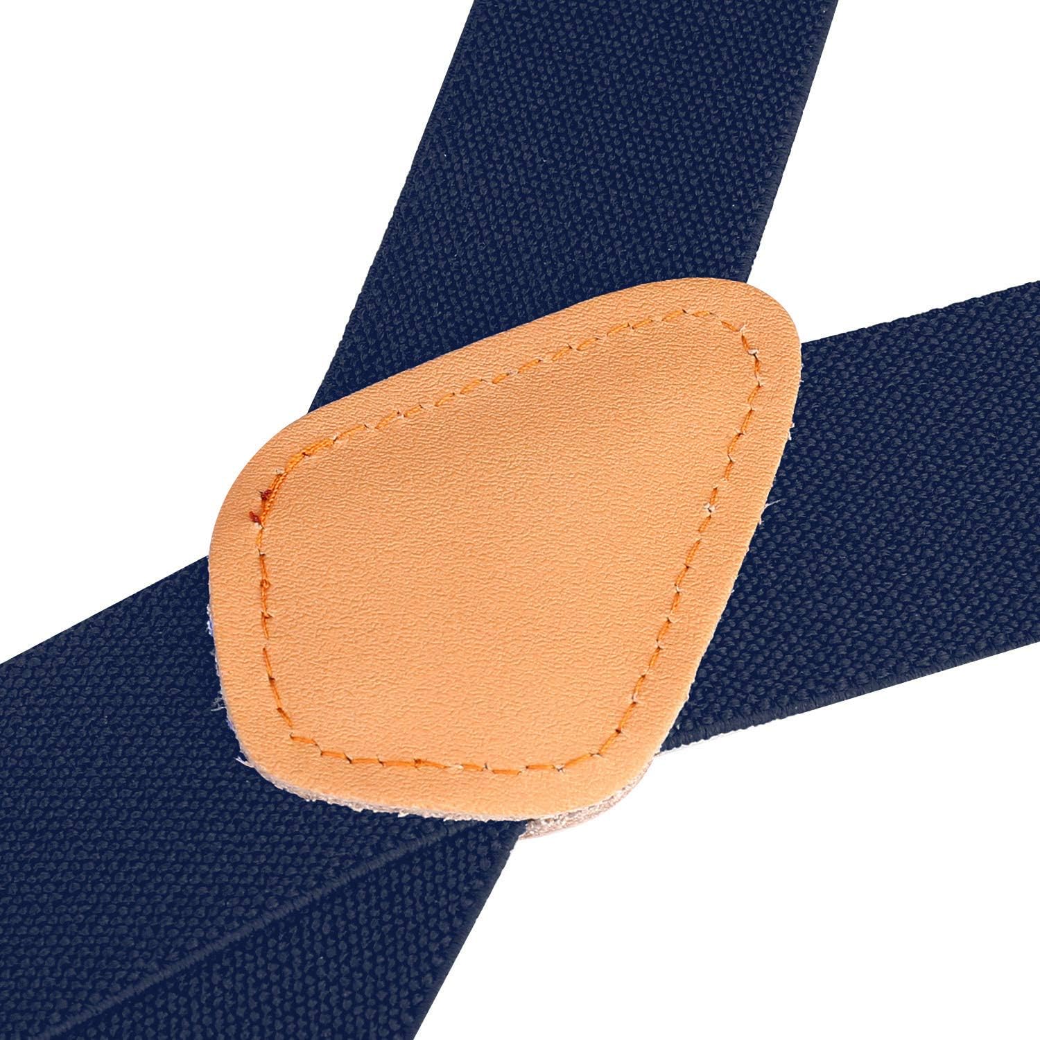 Buyless Fashion Button End Logger Work Suspenders for Men - 48" Adjustable Straps 1 1/4" - X Shape - Image 3