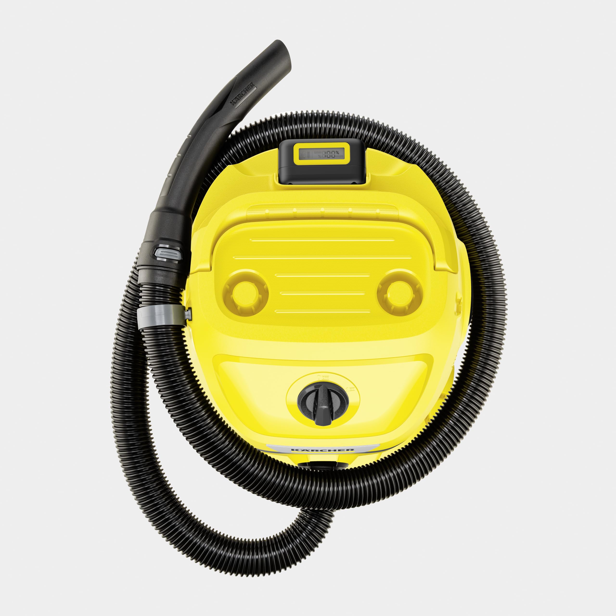 Kärcher Aspirateur Eau et Poussières sans Fil 18 V WD 2-18, Fonction Soufflerie, Cuve : 12 l, Flexible d'Aspiration : 1,8 m, Filtre Cartouche, Sachet Filtre Ouate, Suceur Eau/Poussières, sans Batterie