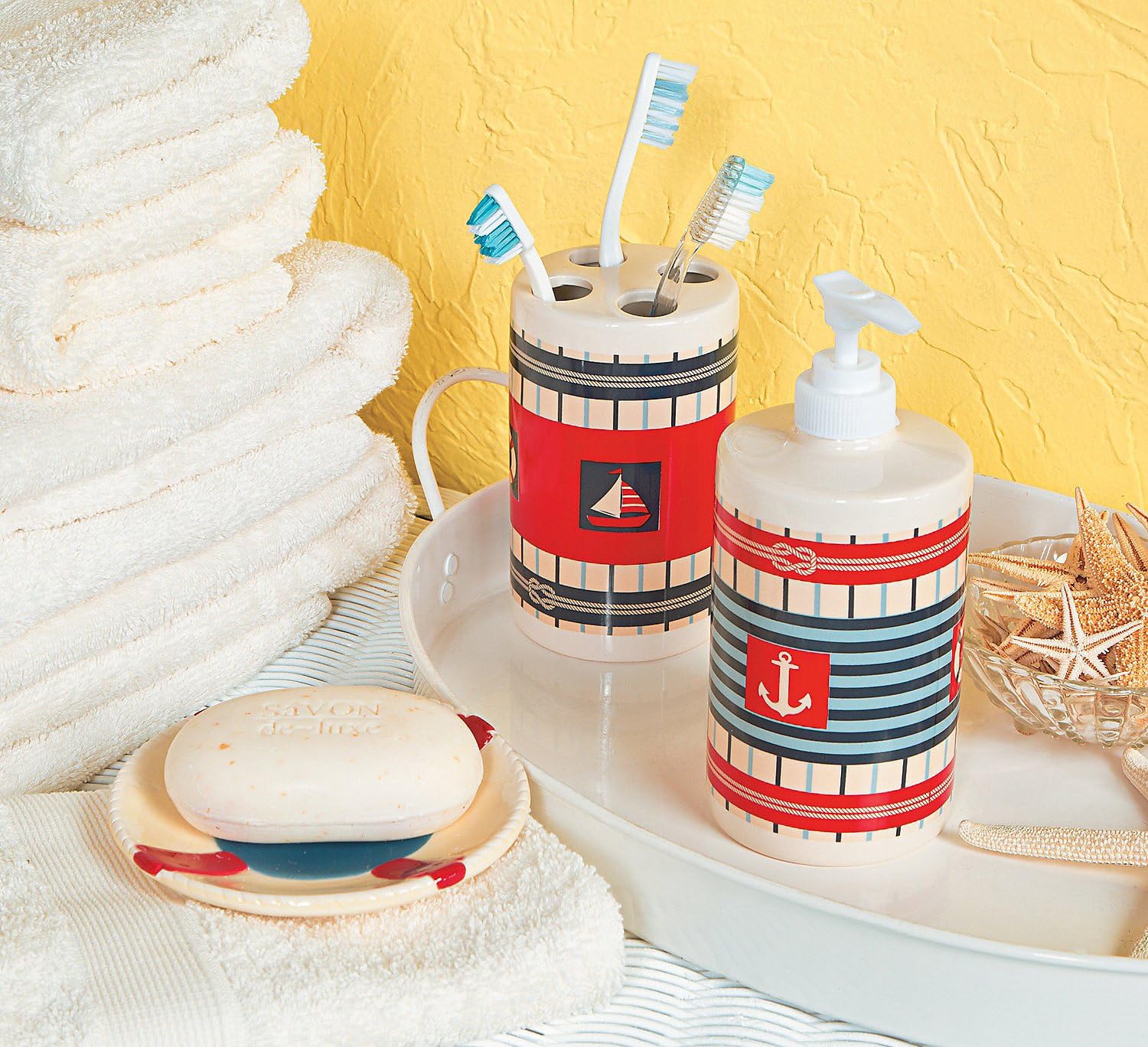 Nautical Bathroom Accessories Bathroom Decor Home & Kitchen