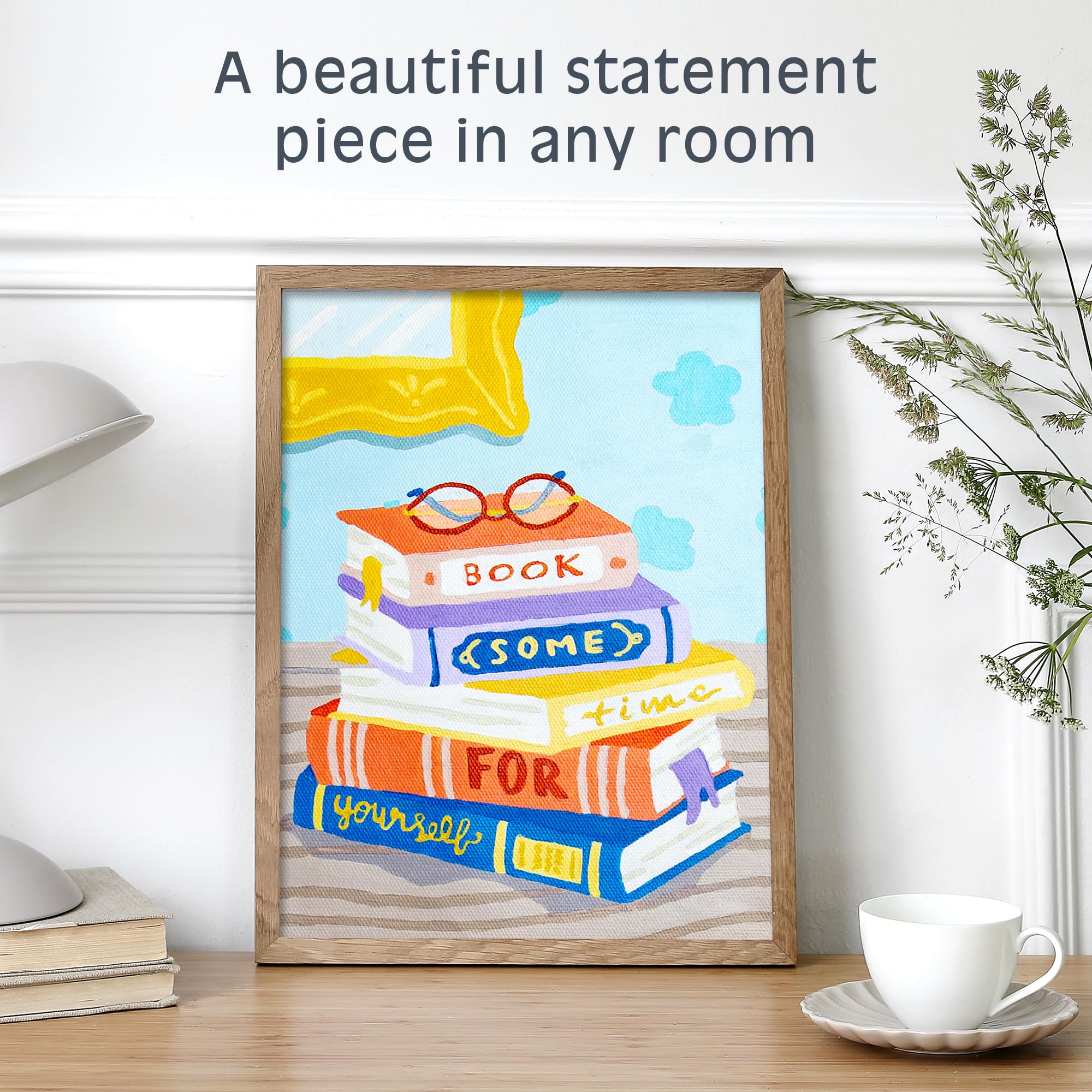 Pink Picasso Kits Self Care Collection Malen nach Zahlen für Teenager, Tweens, Erwachsene und Anfänger, einzigartiges Malset auf Leinwand, Malen-nach-Zahlen, Malen, Leinwand, Buch etwas Zeit für sich