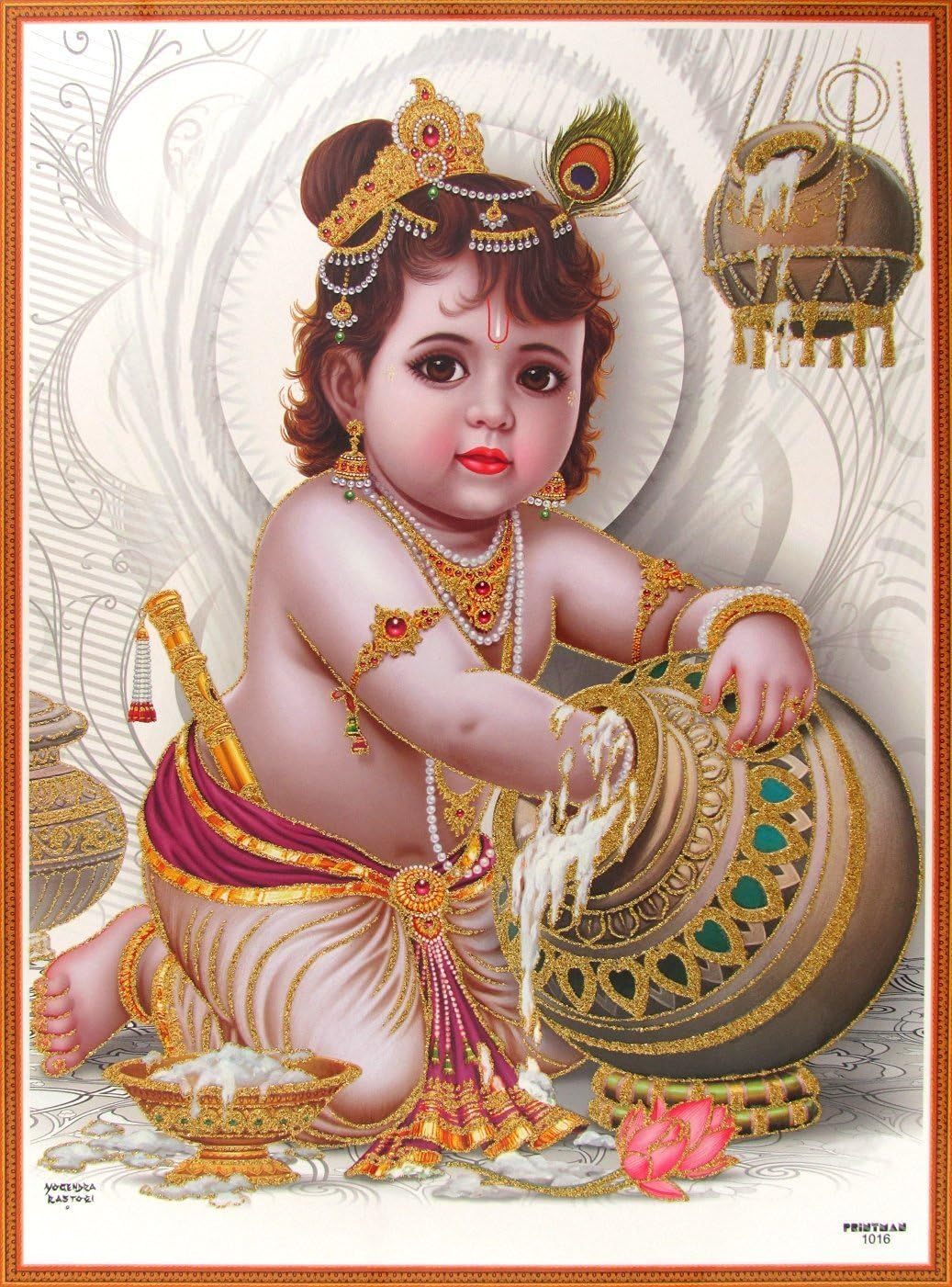 Lord Krishna/Shree Krishna/Baby Krishna/Bal Krishna Poster