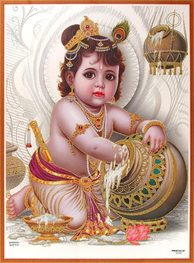 Lord Krishna/Shree Krishna/Baby Krishna/Bal Krishna Poster