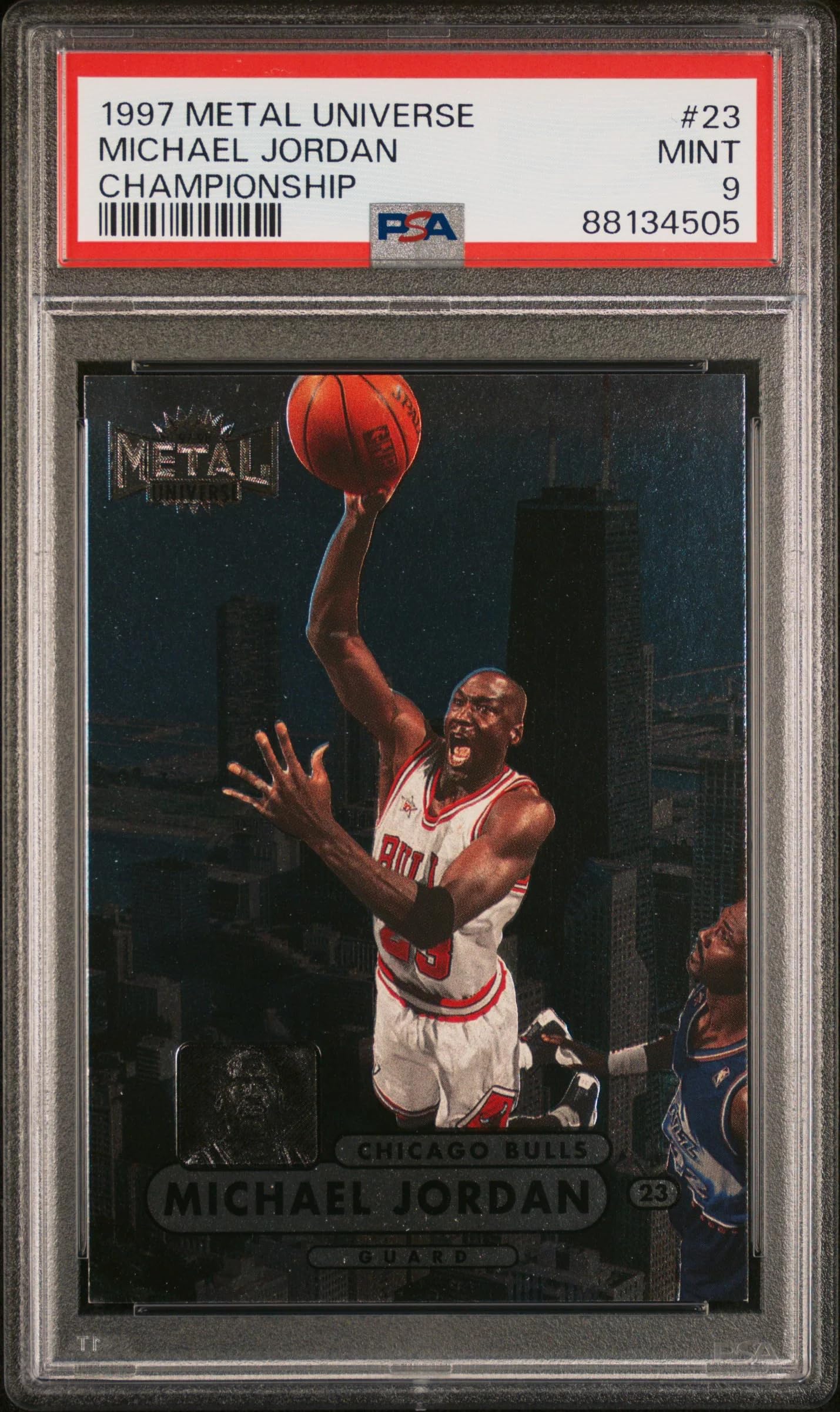 97-98 Metal Universe Michael Jordan Planet Metal｜スポーツ