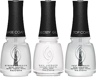 10 Engagement Party Nail Ideas That Feel Chic and Celebration Ready 59 China Glaze CG Nail Polish Set – White On White Lacquer, Base Coat and T...