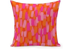 Marvelous Pink Yellow Orange Decorative Pillows