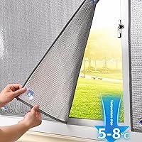 Vista 3 de Película reflectante para ventana, película de privacidad totalmente opaca para ventana, barrera radiante impermeable e insonorizada, bloqueo UV