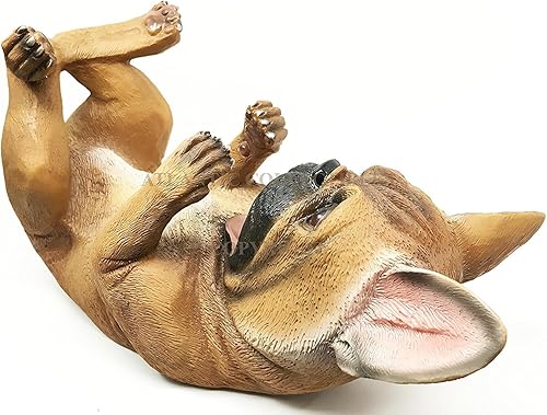 Miniatura 4 de Ebros Gift Perro de pedigrí canino, bulldog francés, soporte para botella de aceite de vino, estatuilla de decoración de cocina, animal caprichoso,