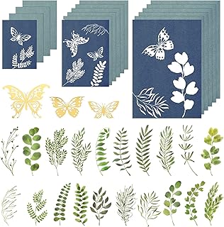 Vokowin 16 Pcs Cyanotype Paper Kit, A4 A5 A6 Sun Print Paper Solar Drawing Paper with Cyanotype Materials for Crafts DIY Adults to Arts, Crafts, DIY Projects (K210-16)