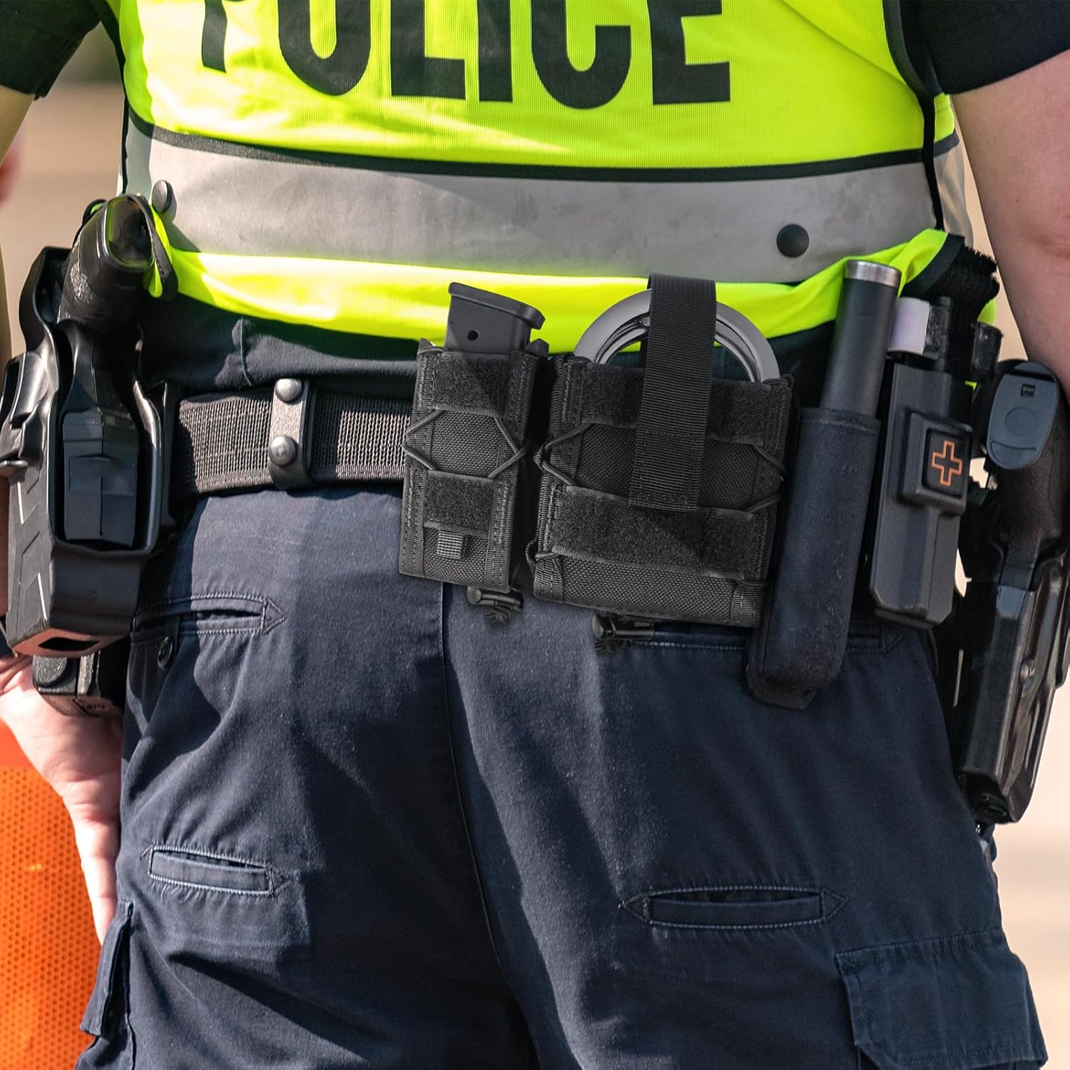 Combo Handcuff Mag Pouch for 9mm Magazine and Chain Handcuffs, ASP