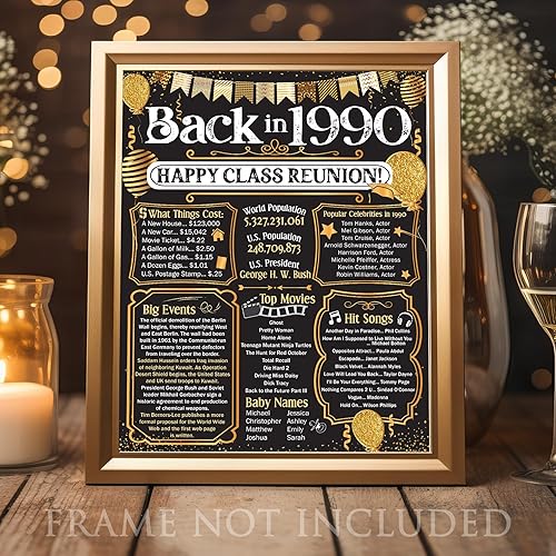 Miniatura 273 de Lone Star Art 66ª Reunión de Graduados (Sesenta y seis) Decoración en Oro - Recordando El Año - Clase de 1959 - Póster Sin Marco de 11x14 - Globos