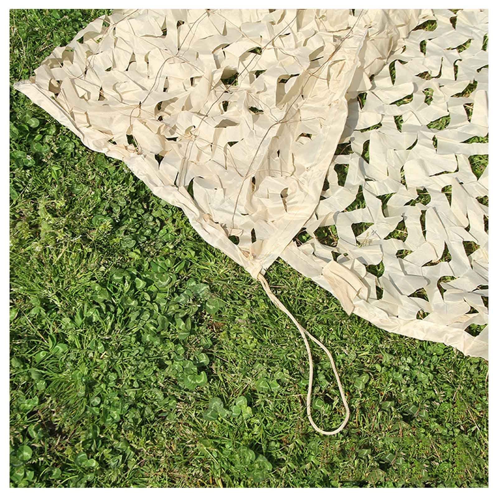 Red De Camuflaje Reforzada Militar,Red De Sombra Beige,Malla De Camuflaje Caza,Para Acampar,Decoración,Cubierta De Coche,Anti-ultravioleta/Antienvejecimiento Red De Camuflaje,Beige-3x4m(9.8*13.1ft)