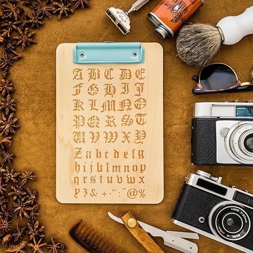 Miniatura 8 de 20 plantillas de letras reutilizables para pintar sobre madera, plantillas de números de alfabeto de plástico, plantilla de letras para cuaderno,