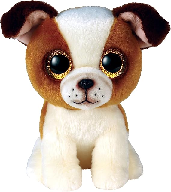 Ty Toys Beanie Boo Bulldog Hugo - 15 CM, Brown (2009297)