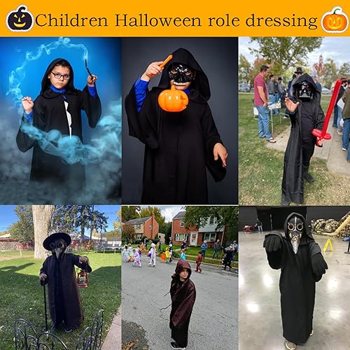 Miniatura 5 de Túnica con capucha para hombre, capa de caballero, disfraz de Halloween, túnica con capucha, capa de cosplay