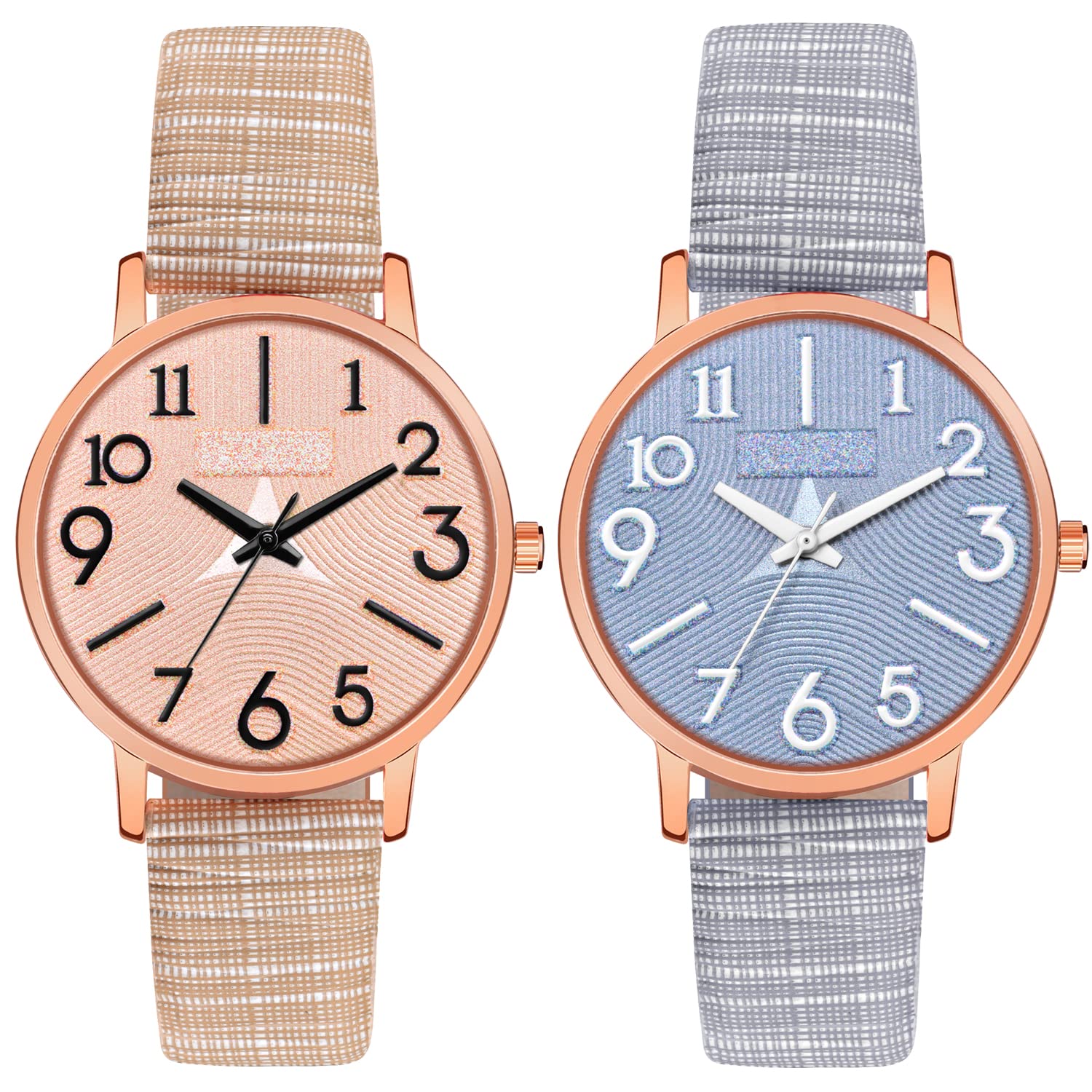 CLOUDWOOD Analog Ladies Wrist Watches Combo Set of Watch for Women Girls (Multi Colored Dial and Strap) -MT349-350 (B09KTQRQTP) Amazon Price History, Amazon Price Tracker