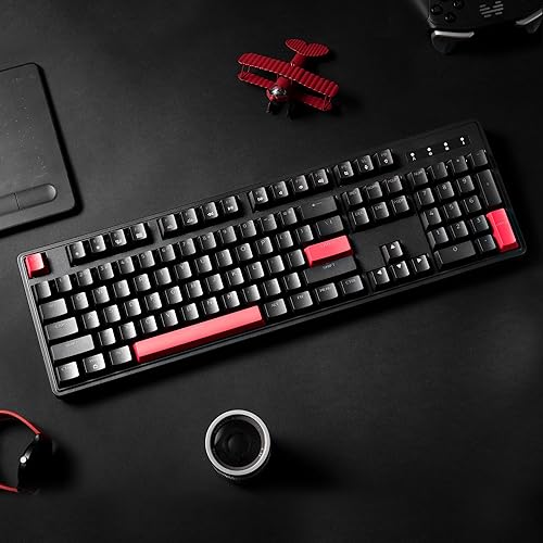 Miniatura 7 de LEMOKEY X3 - Teclado mecánico para juegos con cable, diseño 100% con teclado programable QMKVIA, interruptor marrón, retroiluminación roja para