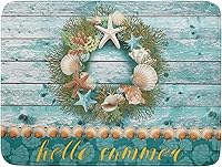 Vista 101 de Tapete de secado de platos con diseño de pájaro rojo de Feliz Navidad, absorbente y de secado rápido, protector para encimera de cocina, 18 x 24