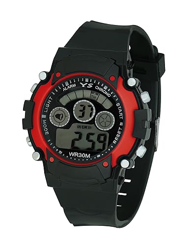 Crude Smart Red Digital Watch with Adjustable PU Strap - For girls(Kids )