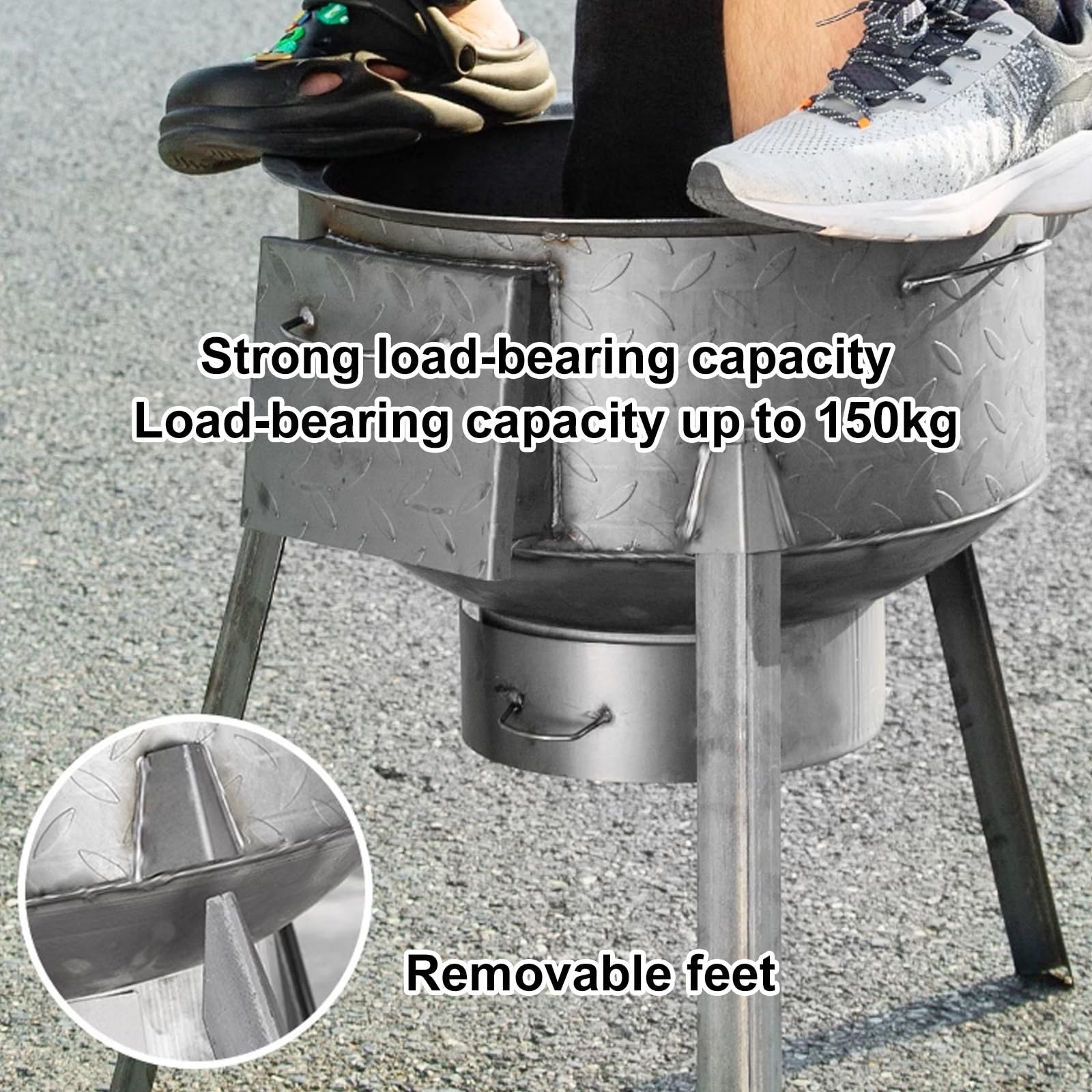 Poele A Bois Multifonction Avec Grille De Gril, Poele A Bois