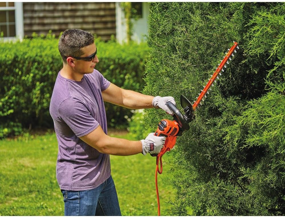 BLACK+DECKER Electric Hedge Trimmer, 22-Inch (BEHT350)