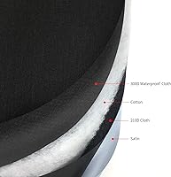 Vista 3 de Cubierta antipolvo para batidora de pie con 3 bolsillos compatible con cabezal inclinable KitchenAid, fácil limpieza, puede irritable