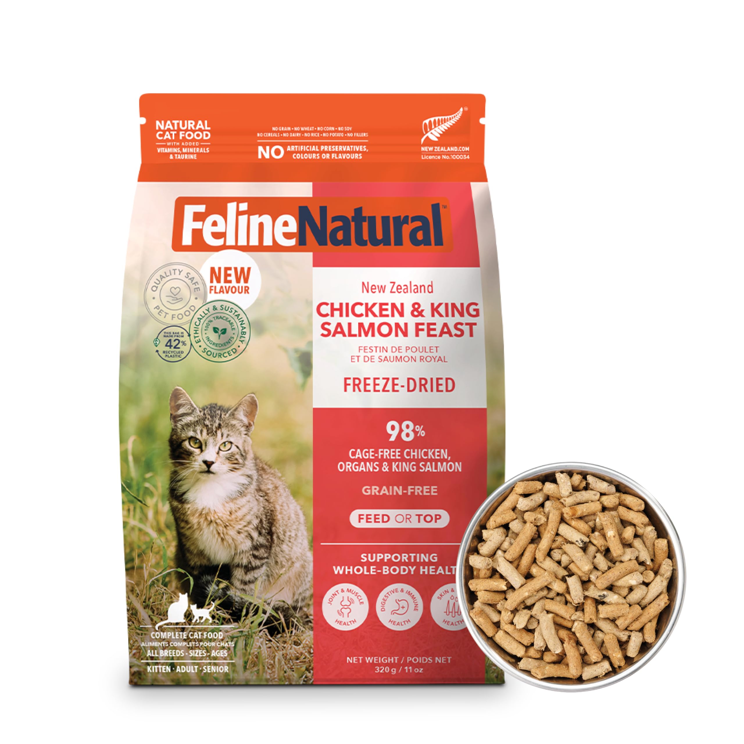 Amazon.com: Feline Natural Freeze Dried Cat Food - Grain-Free and