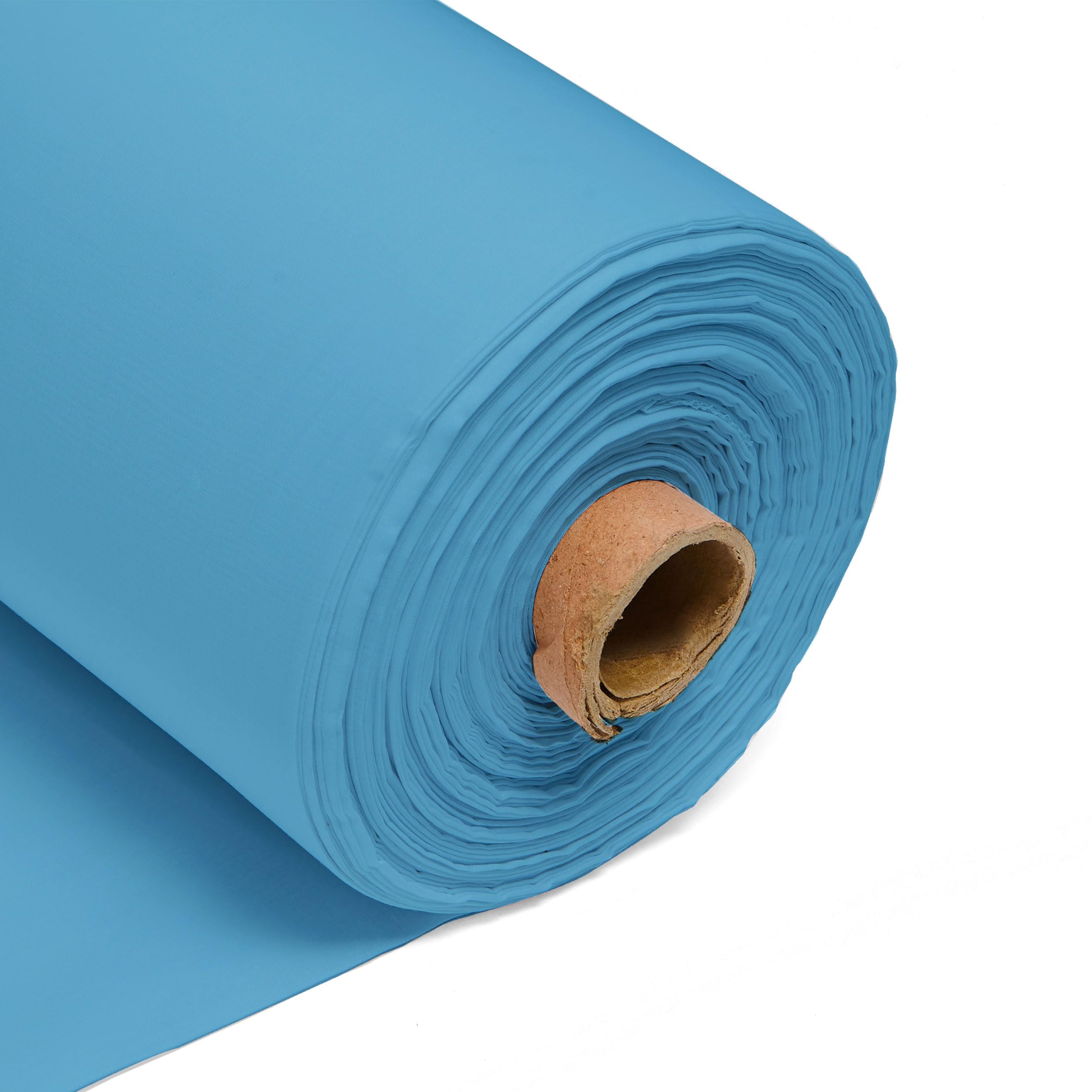 100% Cotton Fabric 60 Inch 150cm Wide 150GSM Material for Sewing, Dressmaking, Quilting, Curtain Linings, Pillowcases & Totes Fabric by The Half Metre by Discount Fabrics LTD(Sky Blue, 10m) — image 1