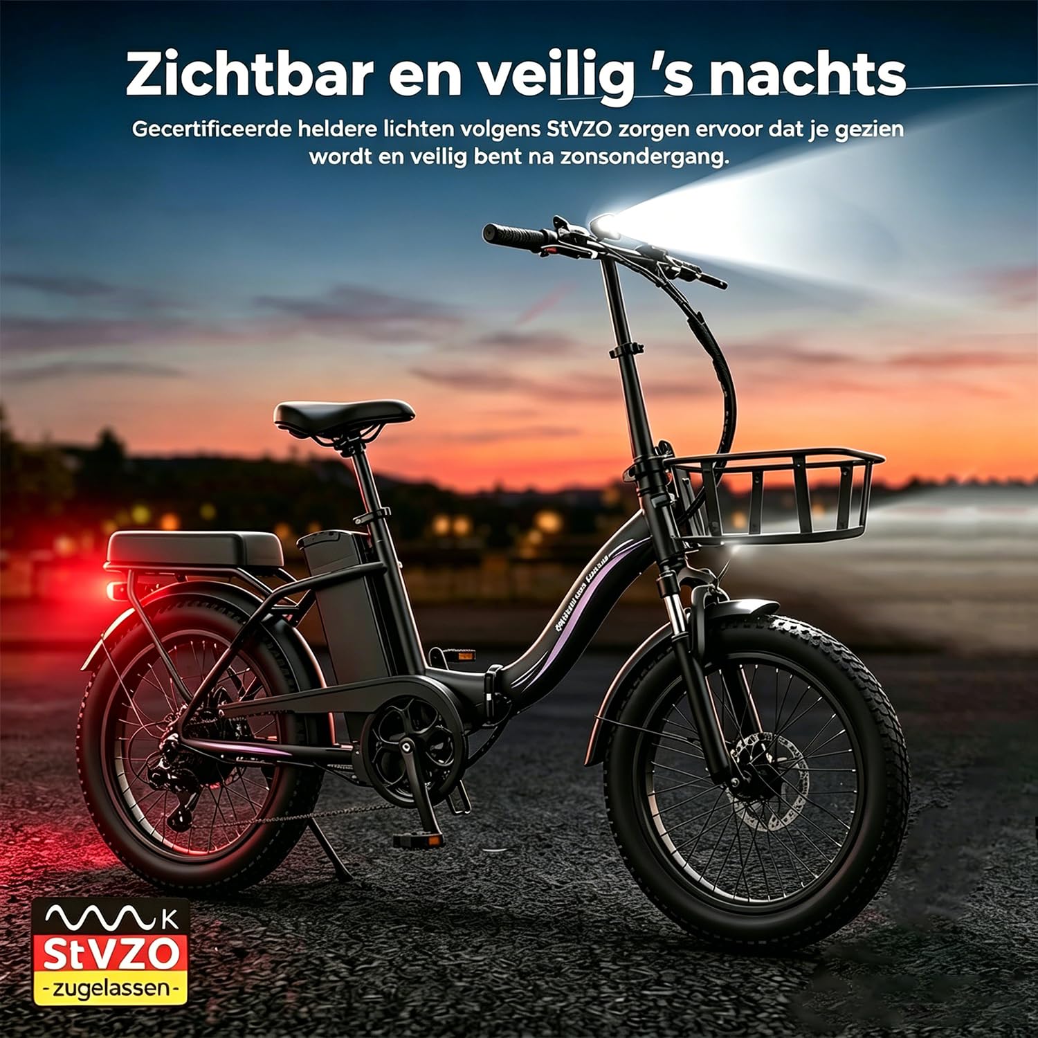 Bici Elettrica Per Adulti, 36V 13AH Batteria Rimovibile 250w Motore Con 20 “*3.0” Fat Tire Pieghevole Bicicletta Elettrica, Velocità 25KM/H Gamma Fino a 80KM Città Pendolare Ebike