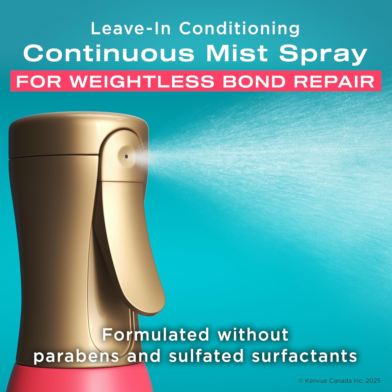 OGX Repair & Protect Bond Protein 230°C Heat Protect Spray, Thermal Protection Spray for Targeted Damage Repair & Protection from Heat Damage, 193 mL - Image 4