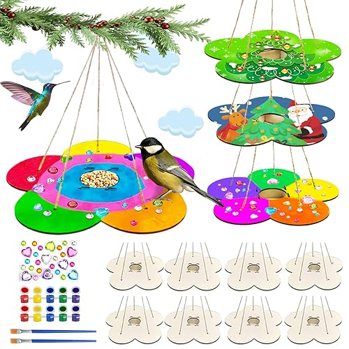 12 Pack Bird Feeder Craft Kits for Kids Ages 3-5
