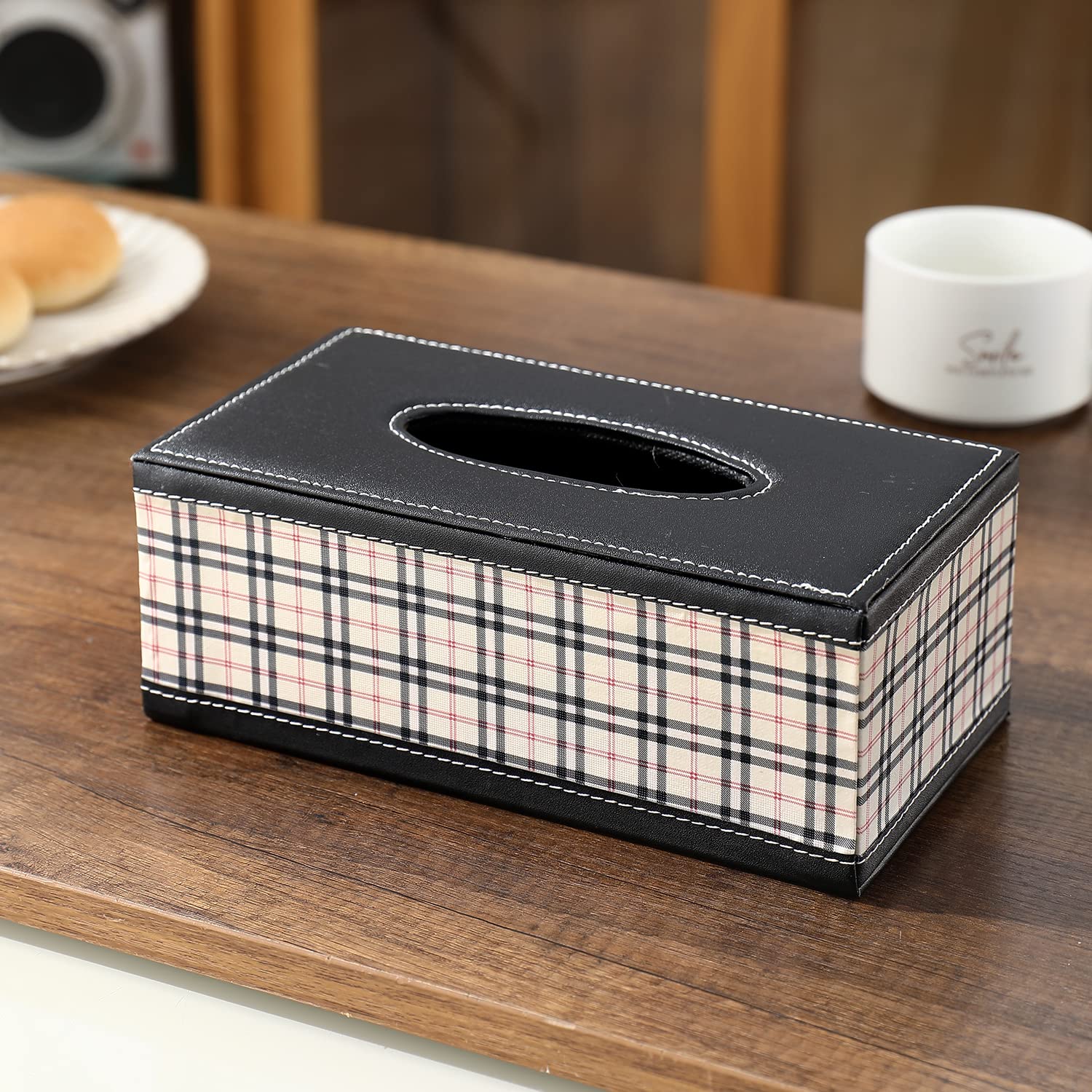 HOKIPO Faux Leather Tissue Paper Holder, Beige (AR-4082-D2) (B0B1562529) Amazon Price History, Amazon Price Tracker