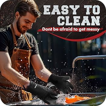 Kitchen Perfection BBQグローブ ペア Amazon.com: KITCHEN PERFECTION Silicone Smoker Oven Gloves