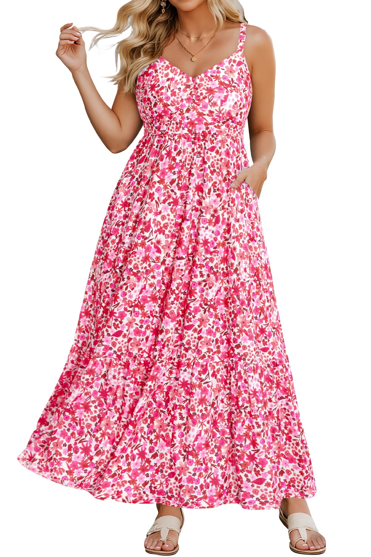 Women's Plus Size Summer Maxi Sun Dress