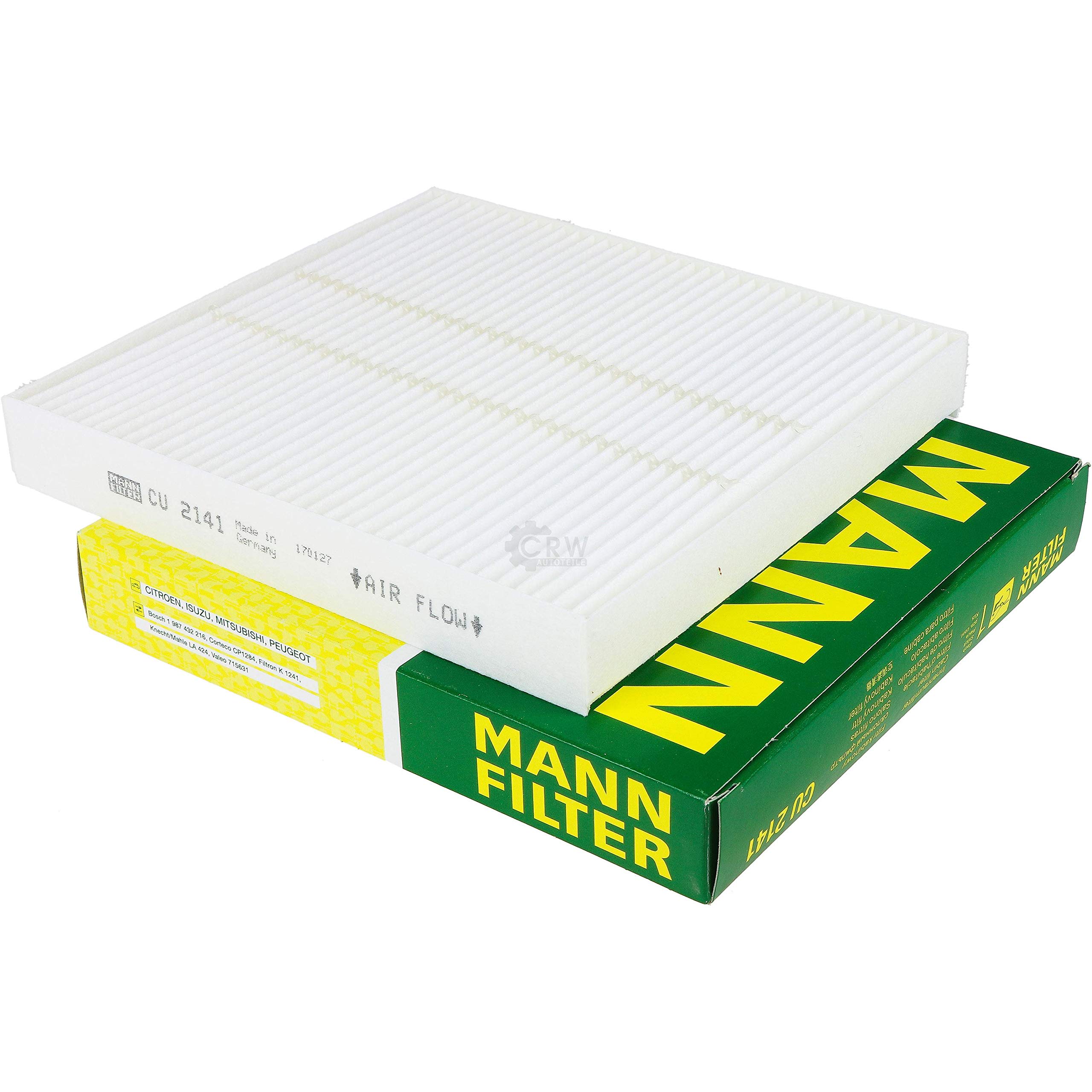 Paquete de inspección Kit de mantenimiento de filtros con filtro de aceite HU 719/7 x, filtro de aire C 27 003/1, filtro de combustible WK 728, filtro de habitáculo CU 2141, tornillo de