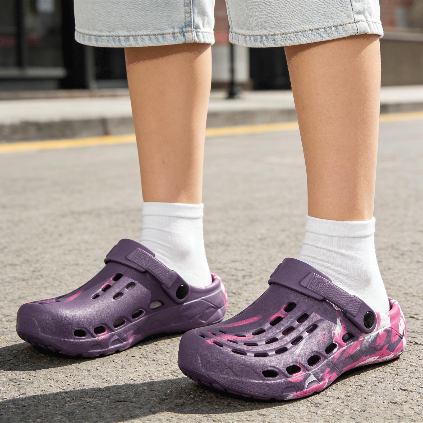 Gaatpot Men's Women's Arch Support Garden Clogs Shoes Unisex Slip On Clog Sandals Outdoor Beach Slippers — view 2