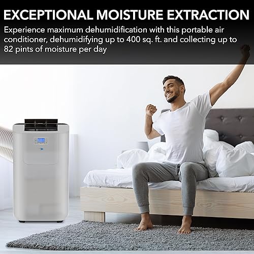 Miniatura 9 de Whynter ARC-122DHP Elite 12000 BTU Manguera digital doble para aire acondicionado portátil con calor y bomba de desagüe