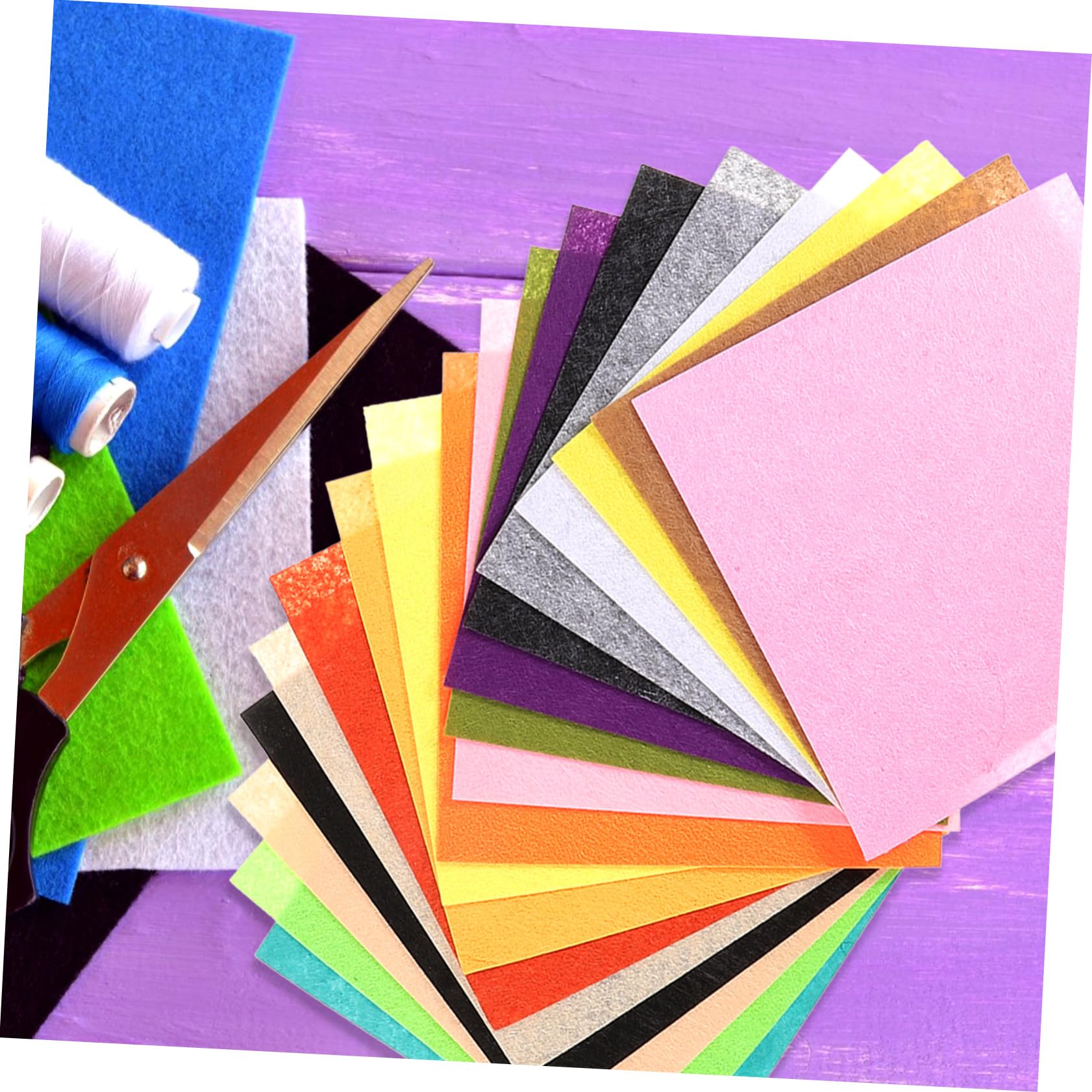 ARTIBETTER 5 Set Panni in Feltro Fai Da Te Per La Scuola Tessuto Colore Tessuti Per Cucire Materiale Di Colorato Artigianato Il Peluche Creazione Mestiere 40 Fogli*5
