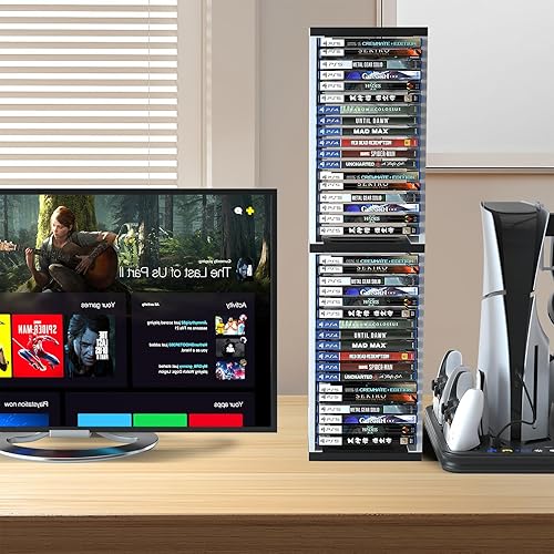 Miniatura 6 de ECHZOVE Game Card Box Storage Stand for PS5 Xbox Games, Storage Tower for Xbox Game Card Box Holder Vertical Stand - for Video Games 36 PCS