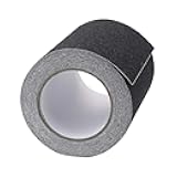 6 Inch x 20 Foot Anti Slip Traction Tape, Grip Tape Grit Non Slip, Outdoor Non Skid Treads, High Traction Friction Abrasive Adhesive Stairs Step, Black