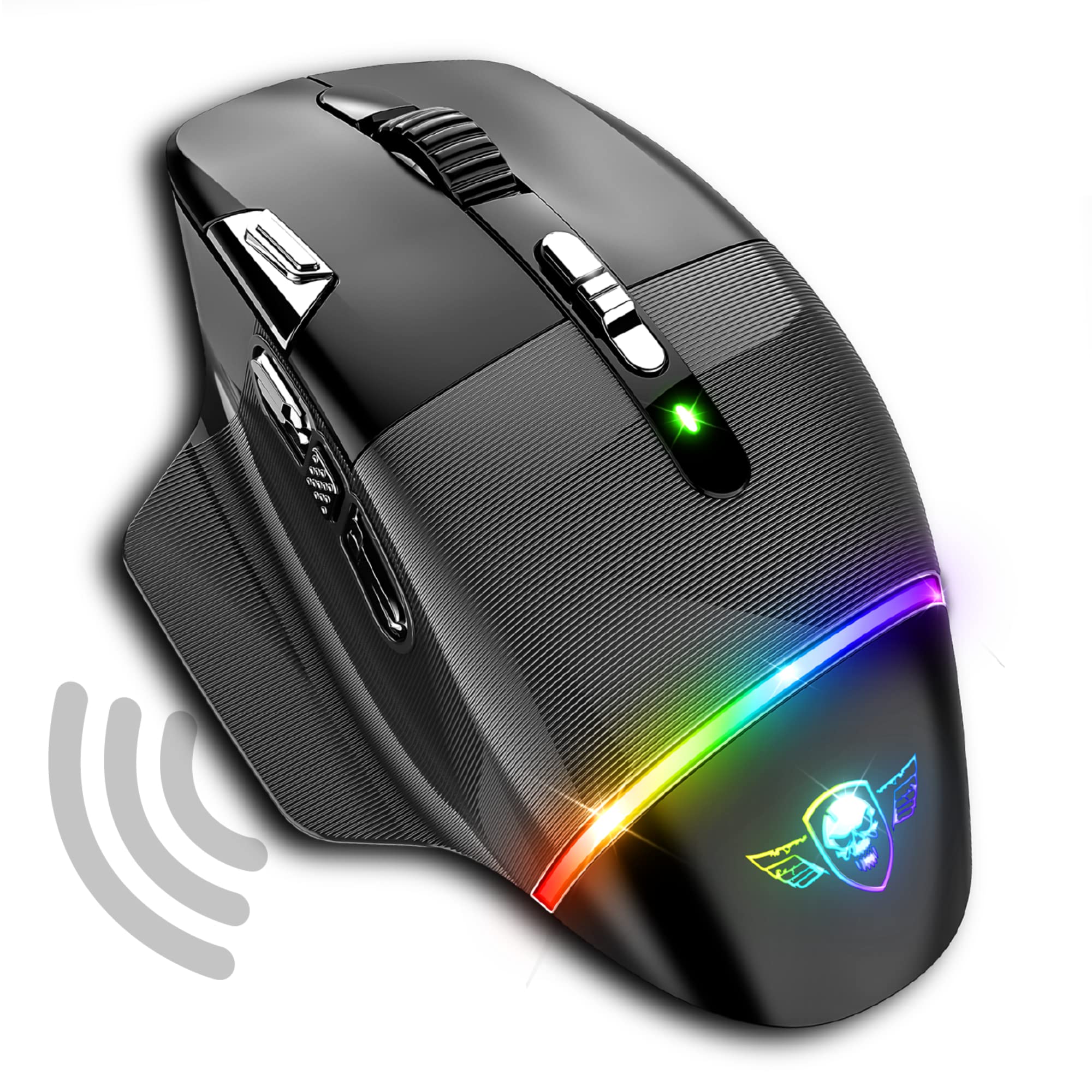 SPIRIT OF GAMER Mouse Gaming Wireless ELITE M70 - 8 Pulsanti Programmabili, RGB, Sensore 4800 DPI, Impugnatura Ergonomica