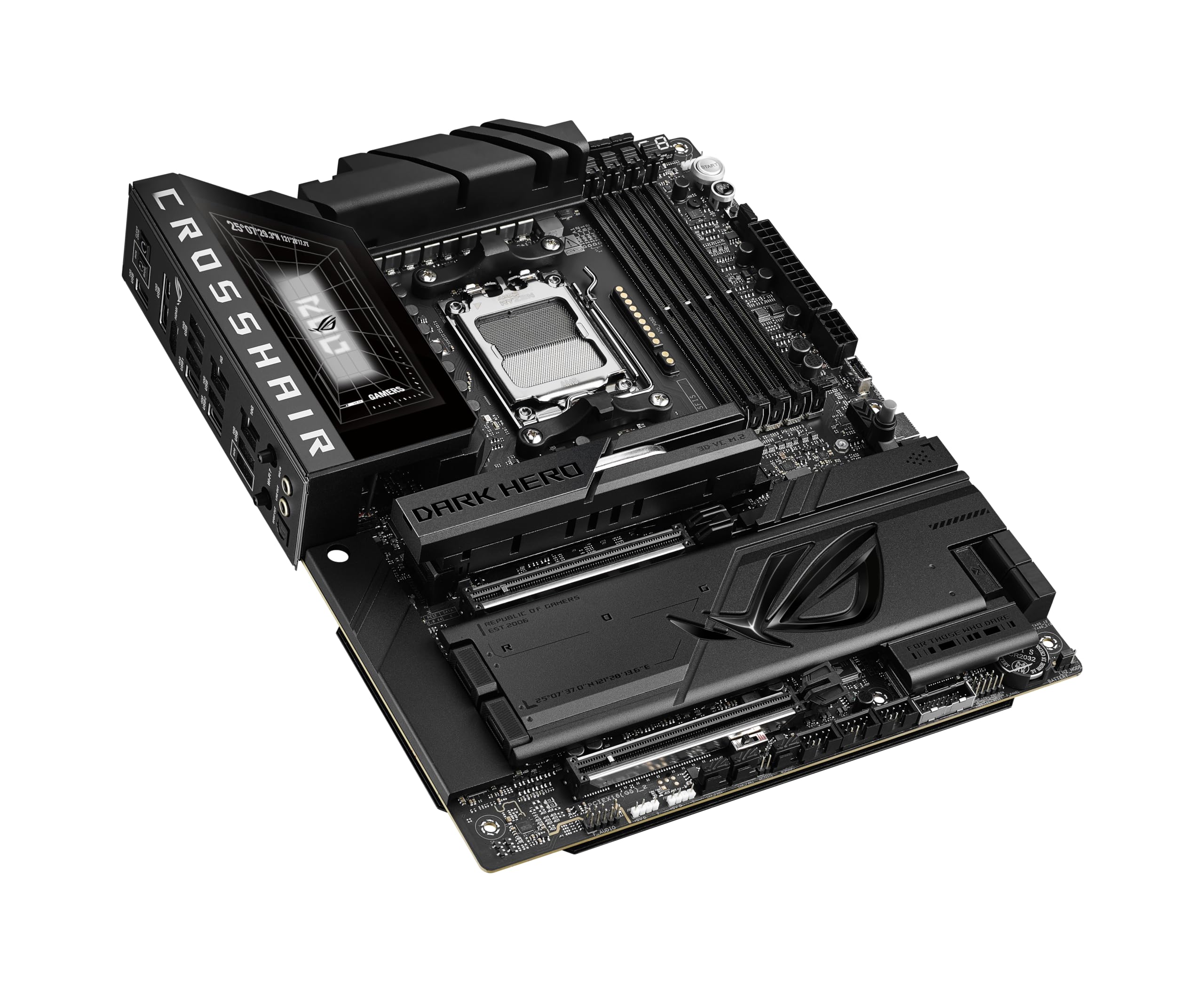 ASUS ROG Crosshair X870E Dark Hero Gamingowa płyta główna z gniazdem AMD AM5 (ATX, DDR5, Advanced AI PC, 10 GB Ethernet, WiFi 7, 2X PCIe 5.0 M.2, 2X USB4, 2 x USB 20 Gbps)