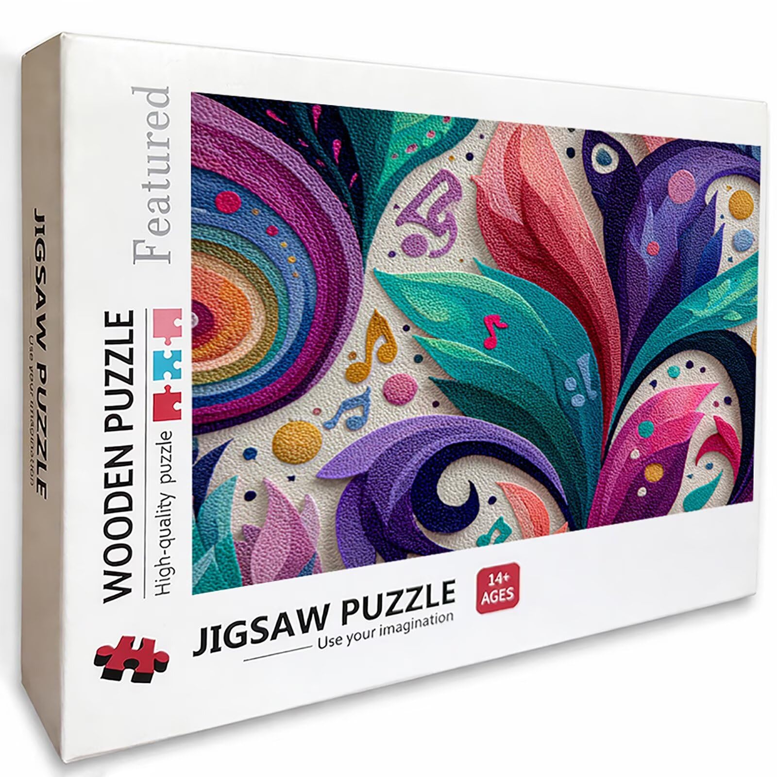 Puzzle 3000 elementów dla dorosłych abstrakcyjne, drewniane puzzle 122 x 81 cm, dla mężczyzn kobiet starszych seniorów, części ściśle do siebie pasują, dekompresja, dekoracja ścienna, prezenty dla