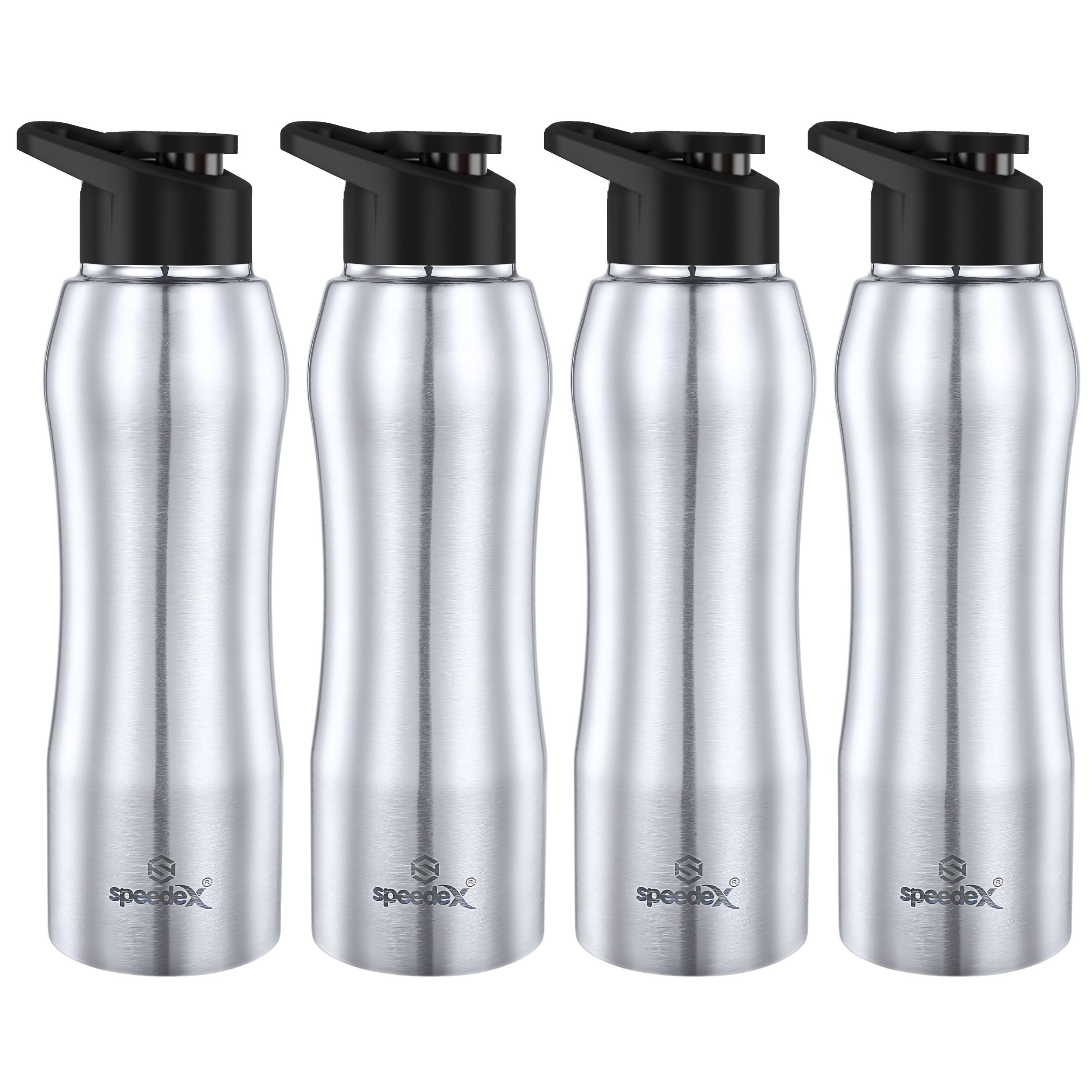 Speedex Stainless Steel 1000 ML Water Bottle For School/Gym/Home/office/Boys/Girls/Kids, Leak Proof And BPA Free(MATT COLOUR, SET OF 4, 1000 ML)