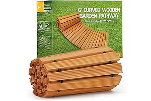 RELIANCER 6' Wooden Garden Pathway for Durable & Decorative Walkways