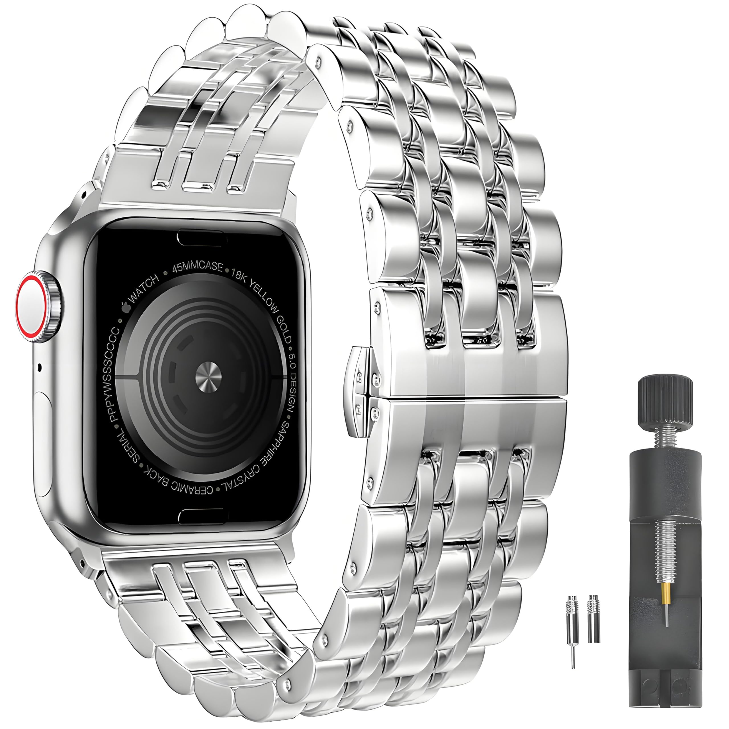 Stainless Steel Band for Apple Watch Ultra 4-1 Series 12-1 SE