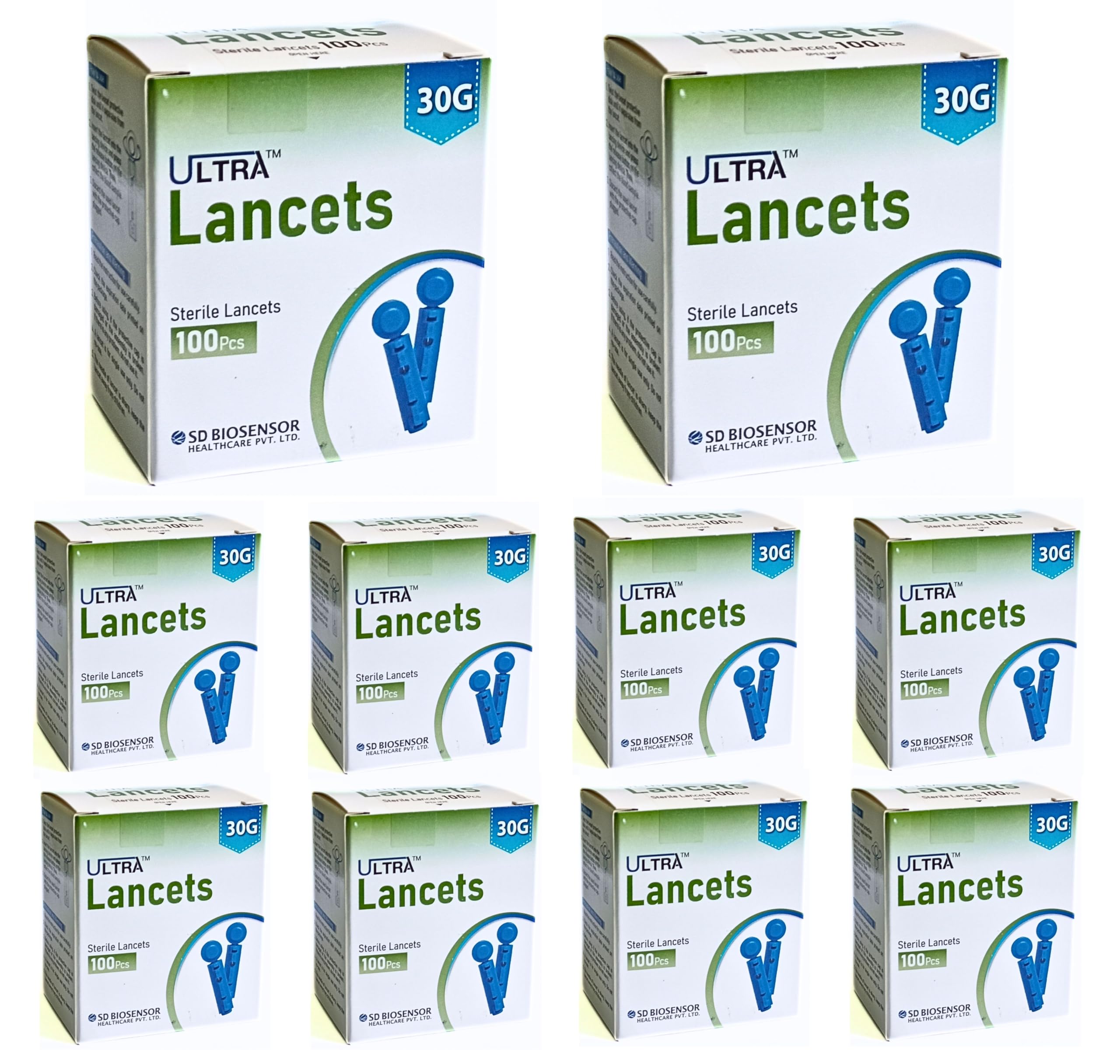 ULTRA SD Biosensor Glucometer Blood Lancets (Pack of 1000) with 1 Lancing Device - Blue-image-14