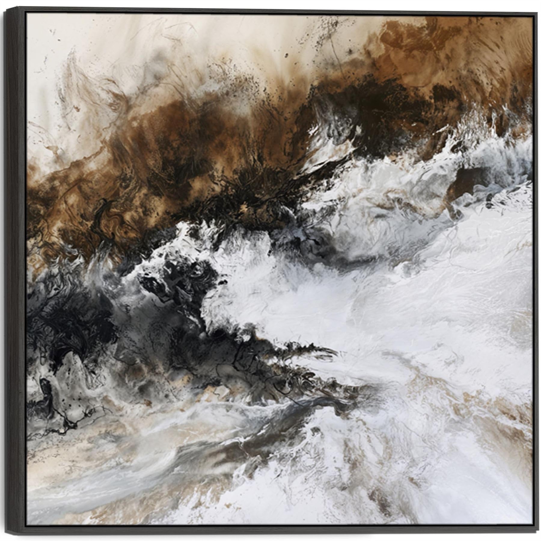 Wallfillers Hallway Framed Wall Art - Solace - For Entrance Hall (100cm x 100cm)