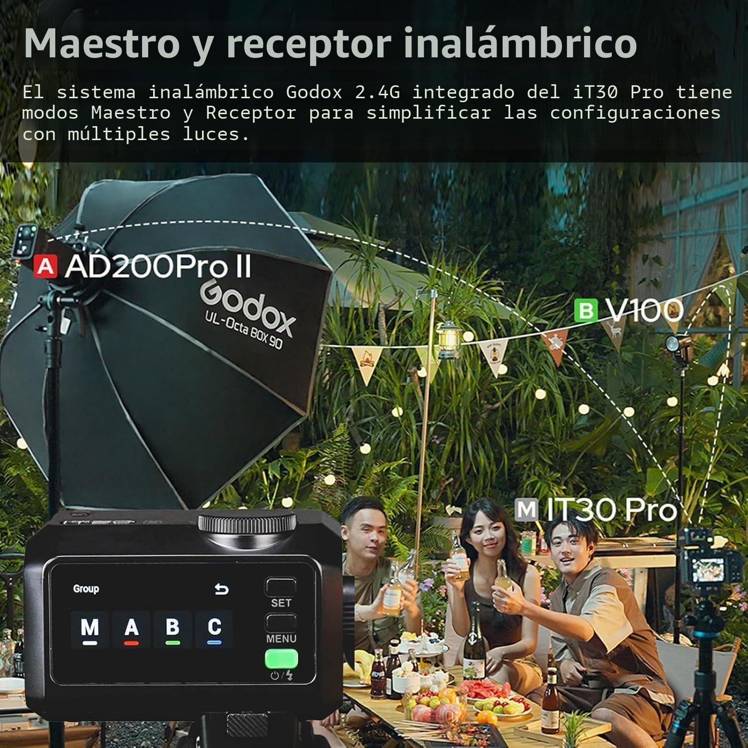Flash Godox IT30Pro F para Fuji, IT30ProF IT30 Pro F TTL HSS 1/8000s Mini Flash Camera, Compatible con Fujifilm X100VI GFX100RF XS20 XS10 XT30 II XT5 XM5 GFX50S GFX50R X-T4 X-T3 X-E4 | Flash inalámbrico TTL 2.4G HSS 1/8000s, compatible con X100VI XT5 XM5