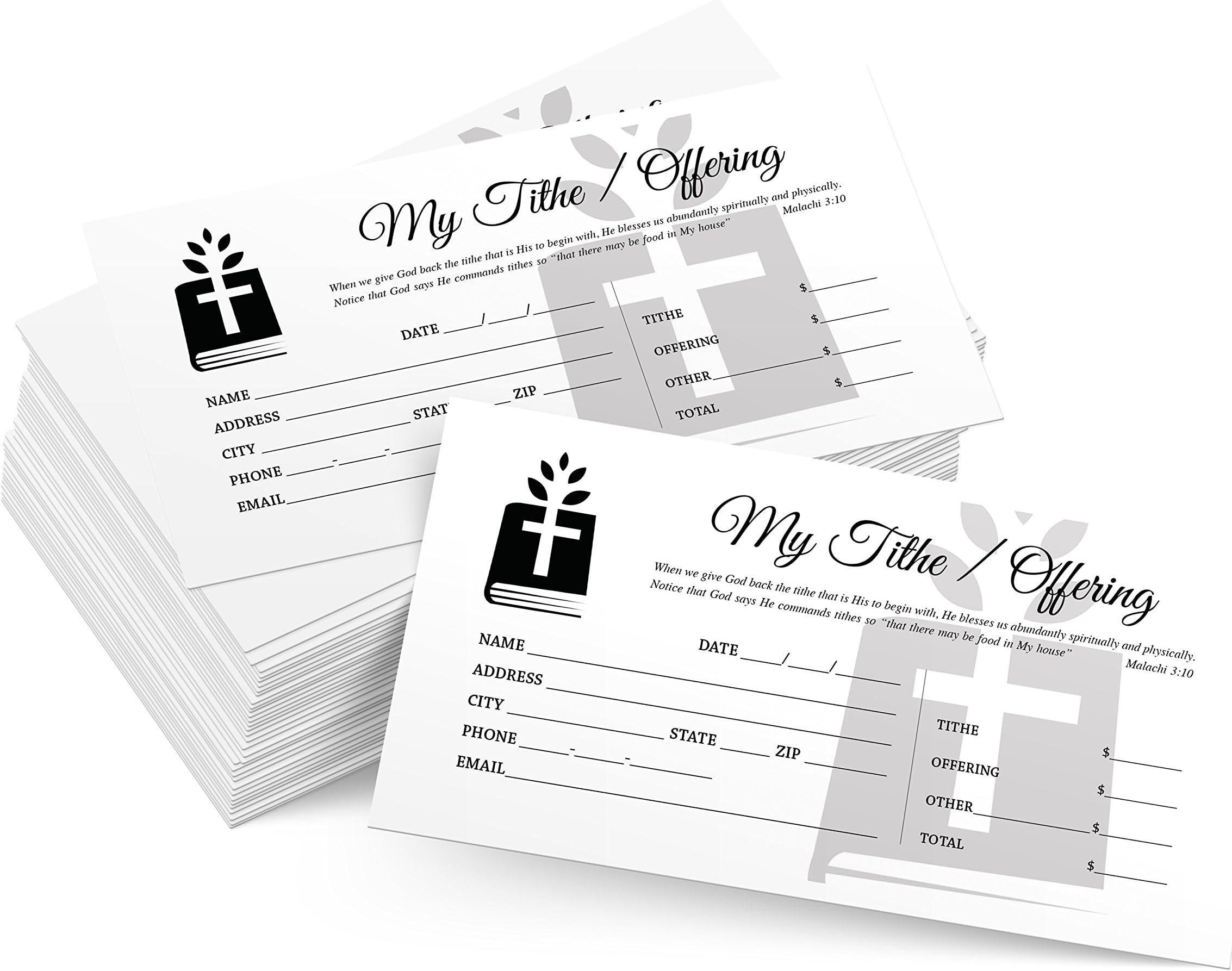 Amazon.com : 500 Church Offering | Tithe Donation Envelopes (Love Your ...