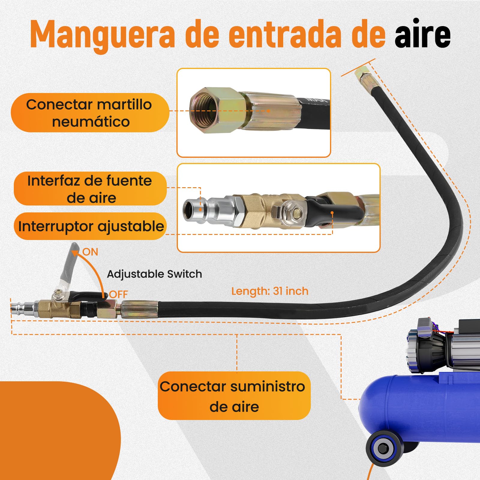 maXpeedingrods Herramienta de extracción de inyectores diésel | inyectores de aire comprimido neumáticos, extractores de inyectores, extractor de inyectores, 19 adaptadores